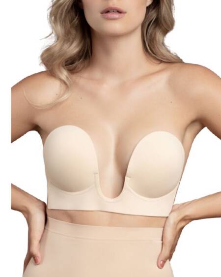 BYE-BRA - BH OHNE GRIFFE EN U BEIGE CUP C