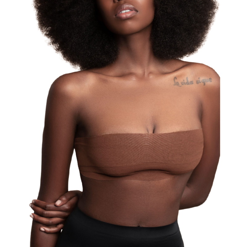 BYE-BRA - KÖRPERBAND 5 M X 6,5 CM + 3 PAAR BRAUNE NIPPELABDECKUNGEN – Bild 5