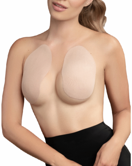 BYE-BRA - BRUSTVERSTRKER + 3 PAARE SATIN BEIGE CUP A/C