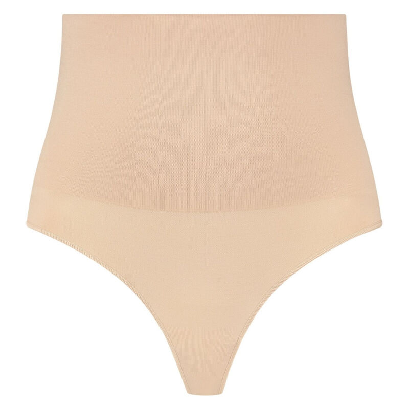 BYE-BRA - NAHTLOSER GÜRTEL STIL TANGA BEIGE GRÖSSE L – Bild 4