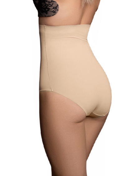 BYE-BRA - NAHTLOSER GÜRTEL STIL HÖSCHEN BEIGE GRÖSSE XXL
