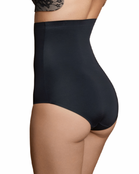 BYE-BRA - NAHTLOSER GÜRTEL STIL HÖSCHEN SCHWARZ GRÖSSE XXL