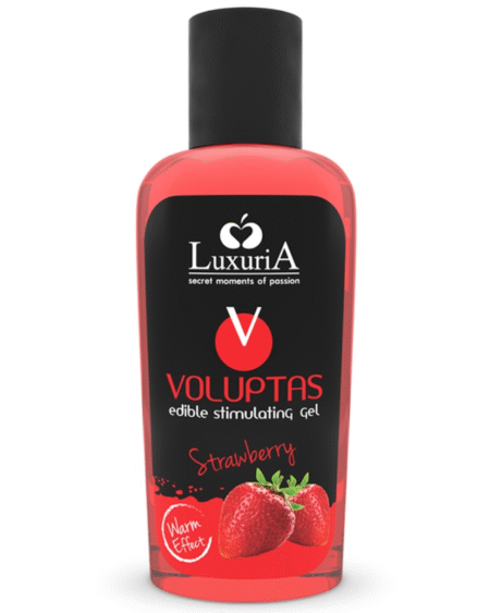 INTIMATELINE LUXURIA - VOLUPTAS ESSBARES MASSAGEGEL MIT WRMENDEM EFFEKT - ERDBEERE 100 ML
