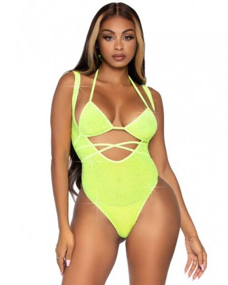 LEG AVENUE - BIKINI-TOP UND BODY, EINE GRÖSSE