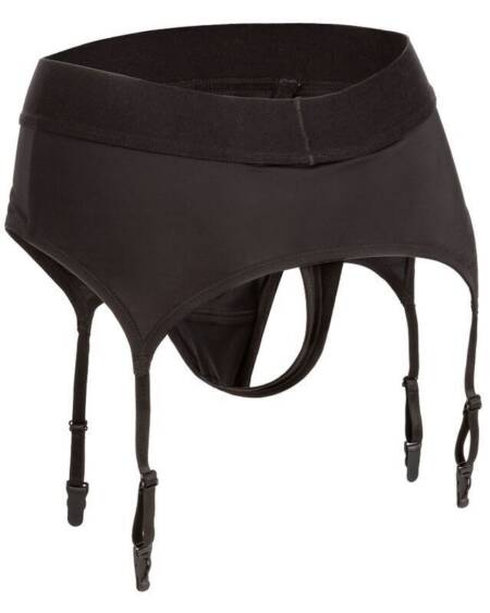 CALEXOTICS - BOUNDLESS THONG MIT GARTER S/M