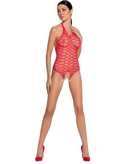 PASSION - WOMAN BS087 ROTER BODYSTOCKING, EINE GRÖSSE