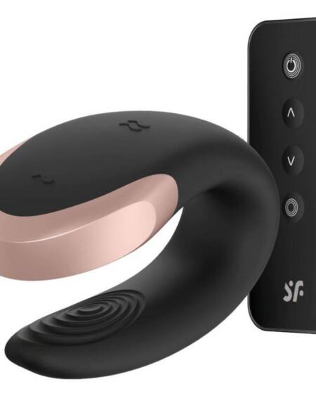 SATISFYER - DOUBLE LOVE LUXURY PARTNER VIBRATOR SCHWARZ