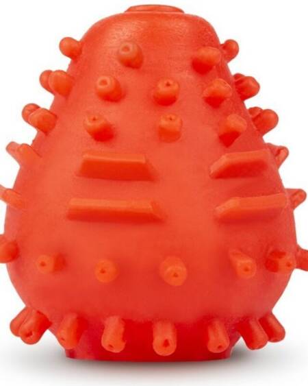 G-VIBE - WIEDERVERWENDBARER TEXTURIERTER MASTURBATOR EI ROT