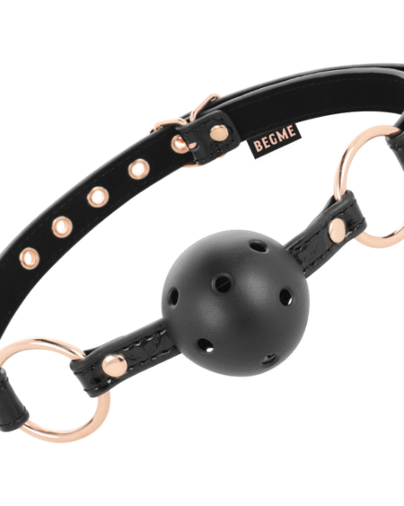 BEGME - BLACK EDITION BALLKNEBEL VEGANES LEDER