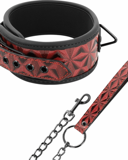 BEGME - RED EDITION PREMIUM VEGANES LEDERHALSBAND MIT NEOPRENFUTTER