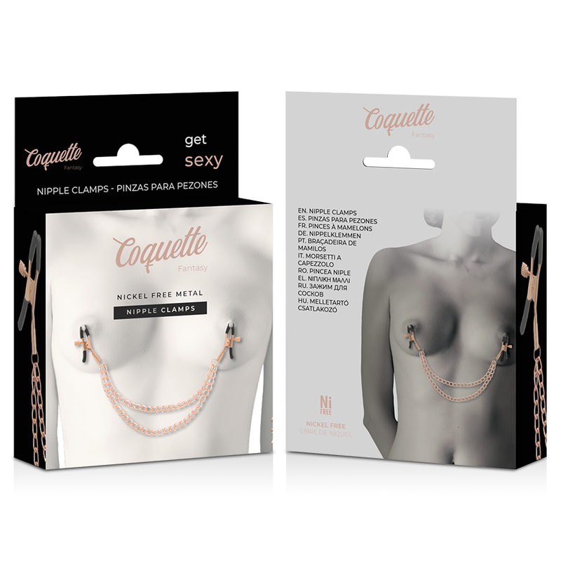 COQUETTE CHIC DESIRE - FANTASY-NIPPELCLIPS AUS METALL MIT KETTE – Bild 6