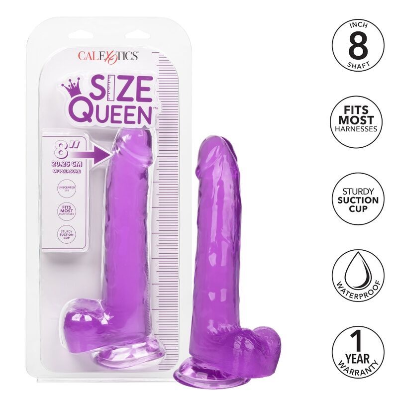 CALEXOTICS - GRÖSSE KÖNIGIN-DILDO LILA 20.3 CM – Bild 2