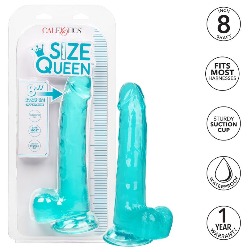 CALEXOTICS - GRÖSSE KÖNIGIN-DILDO BLAU 20.3 CM – Bild 2
