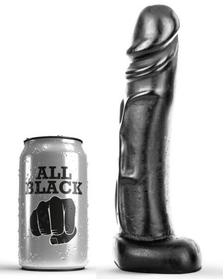 ALL BLACK - DILDO 22 CM