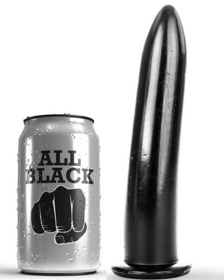 ALL BLACK - DILATOR ANAL Y VAGINAL 20 CM
