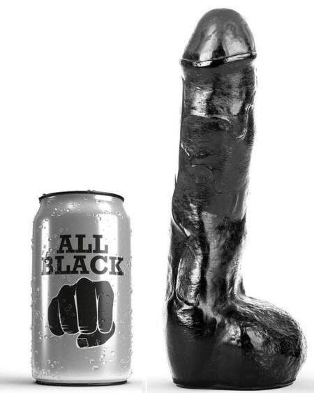 ALL BLACK - PENE REALISTISCHER ANAL 20 CM