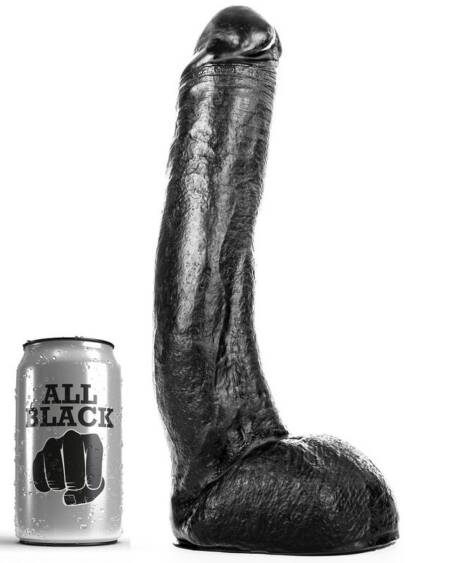 ALL BLACK - DONG 29 CM CURVADO