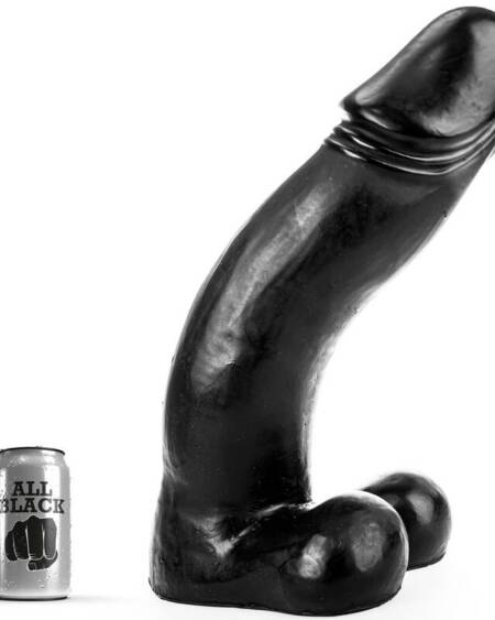 ALL BLACK - SCHWARZER DILDO 45 CM