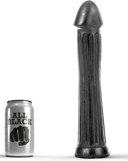 ALL BLACK - PLUG DILDO 31 CM