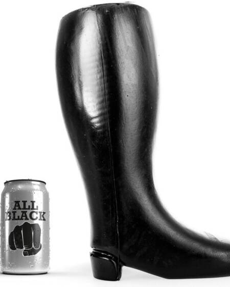 ALL BLACK - RIESIGER WEICHER FISTINGSTIEFEL 31 CM