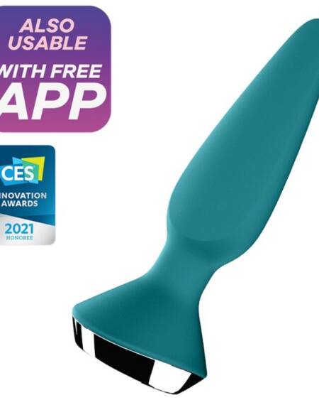 SATISFYER - PLUG ILICIOUS 1 PLUG VIBRATOR GRÜN