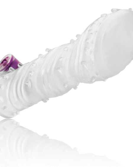 OHMAMA - STRUKTURIERTE PENISHÜLLE MIT VIBRIERENDER KUGEL MIT BREITER SPITZE