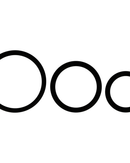 OHMAMA - SET AUS 3 SCHWARZEN SILIKONRINGEN