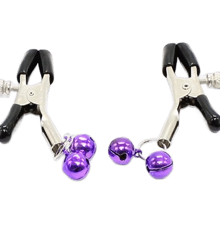 OHMAMA FETISH - NIPPELKLEMMEN MIT LILA GLOCKE