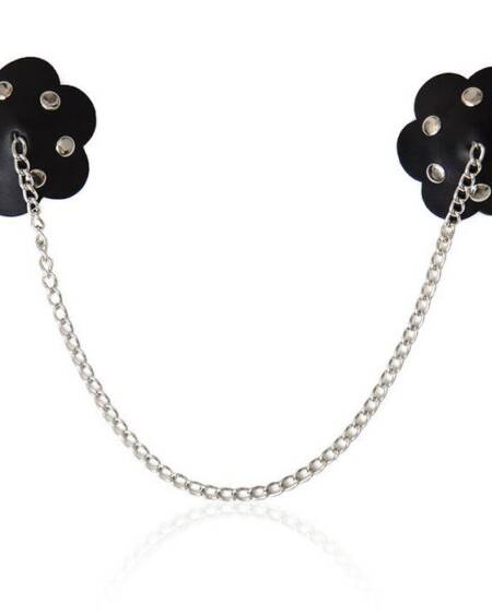 OHMAMA FETISH - BLÜTENBLATT-NIPPELSCHILD MIT KETTE