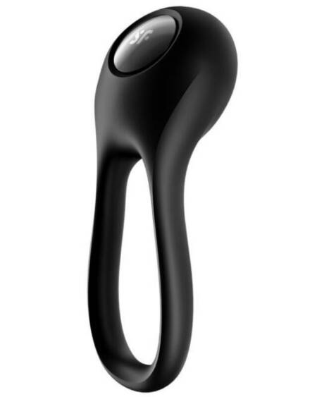 SATISFYER - MAJESTIC DUO RING VIBRATOR SCHWARZ