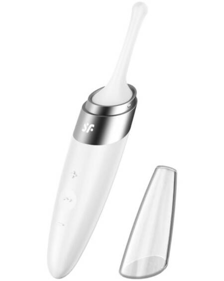 SATISFYER - TWIRLING DELIGHT CLIT TIP VIBRATOR WEISS