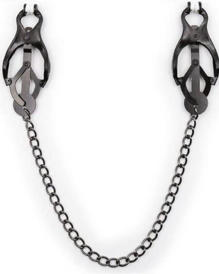 OHMAMA FETISH - JAPANISCHE NIPPELKlammern MIT SCHWARZER KETTE