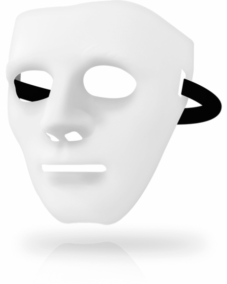 OHMAMA - MASKEN, WEISSE MASKE, EINE GRÖSSE