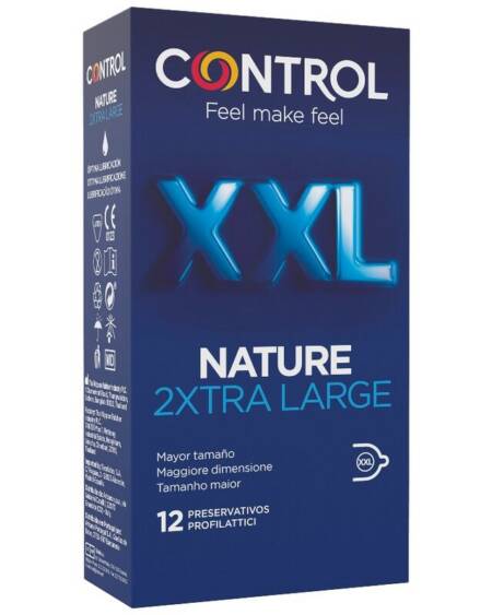 CONTROL - NATURE 2XTRA LARGE XXL KONDOME - 12 EINHEITEN