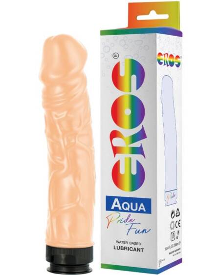 PRIDE - EROS AQUA LGBT PRIDE DILDO UND SCHMIERMITTEL AUF WASSERBASIS
