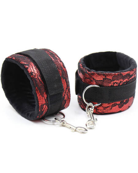 OHMAMA FETISH - HANDSCHELLEN AUS SAMT MIT NYLONBAND