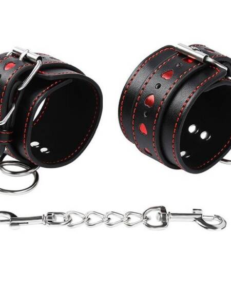 OHMAMA FETISH - HANDSCHELLEN MIT HERZEINLAGEN