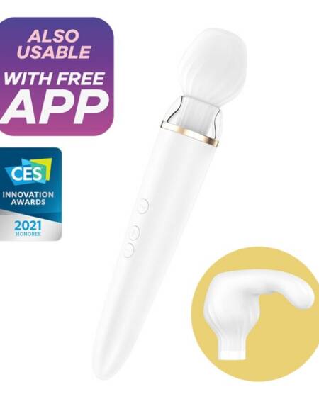 SATISFYER - DOUBLE WANDER APP WEISS