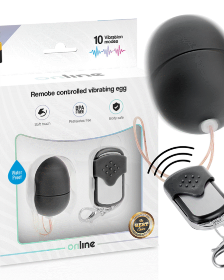 ONLINE - VIBRIERENDES EI MIT FERNBEDIENUNG SCHWARZ