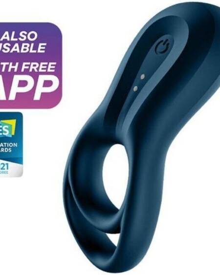 SATISFYER - EPIC DUO RINGVIBRATORAPP BLAU