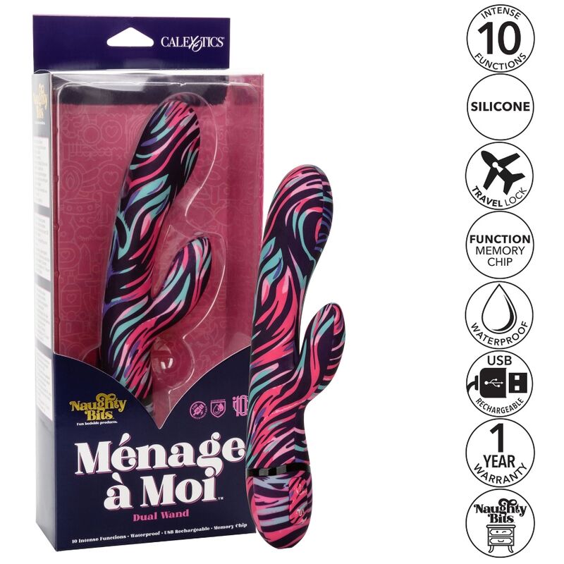 CALEXOTICS - MENAGE A MOI DUAL WAND VIBRATOR – Bild 3