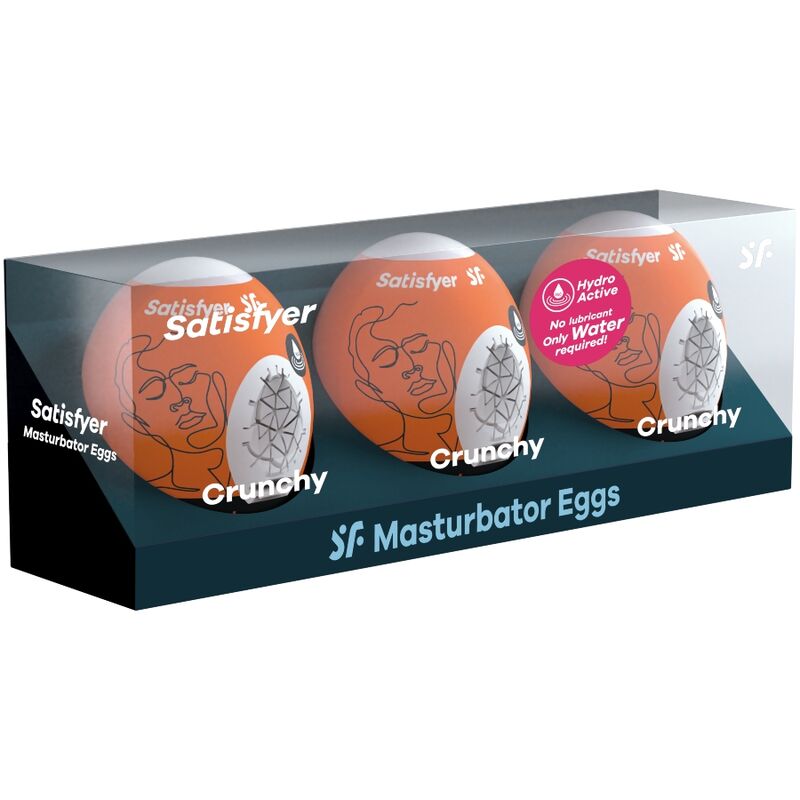 SATISFYER - 3 MASTURBATOR EIER CRUNCHY – Bild 2