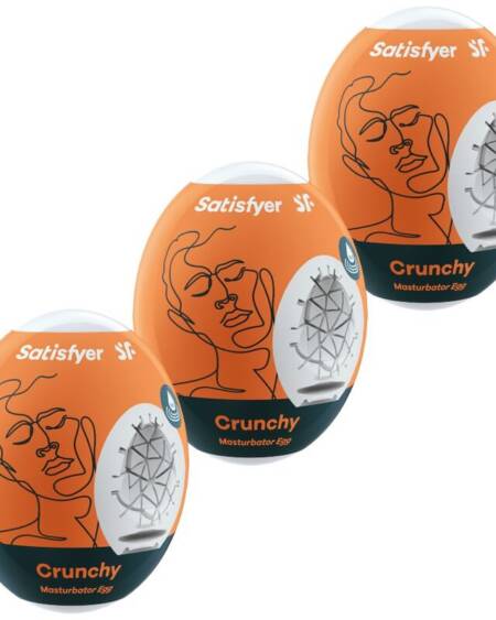 SATISFYER - 3 MASTURBATOR EIER CRUNCHY