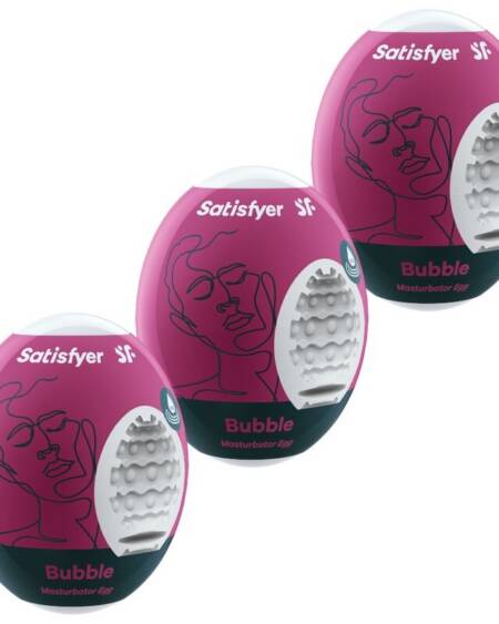 SATISFYER - 3 MASTURBATOR EIER BUBBLE