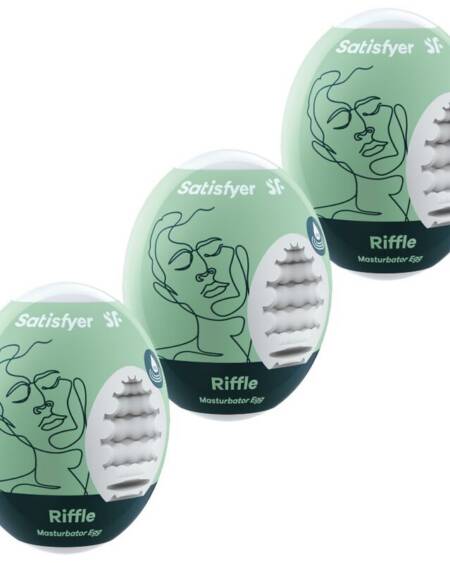 SATISFYER - 3 MASTURBATOR EIER RIFFLE