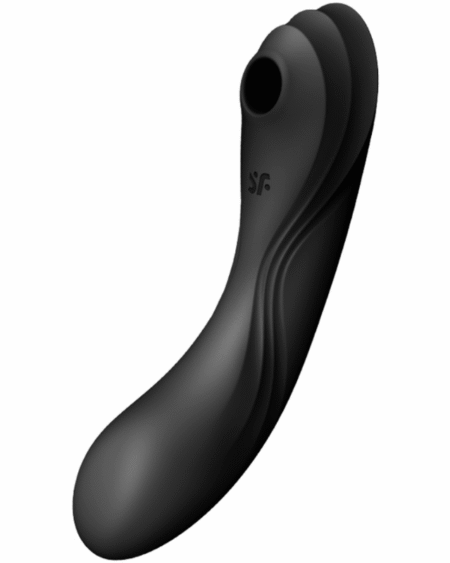 SATISFYER - CURVY TRINITY 4 AIR PULSE VIBRATOR SCHWARZ