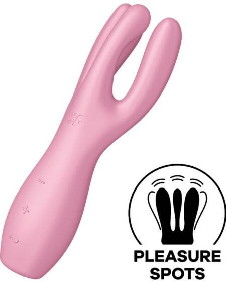 SATISFYER - THREESOME 3 VIBRATOR ROSA