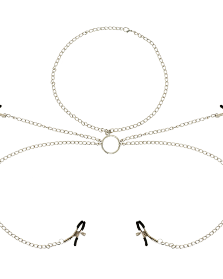 OHMAMA FETISCH 4 NIPPELKLEMMEN MIT KETTE