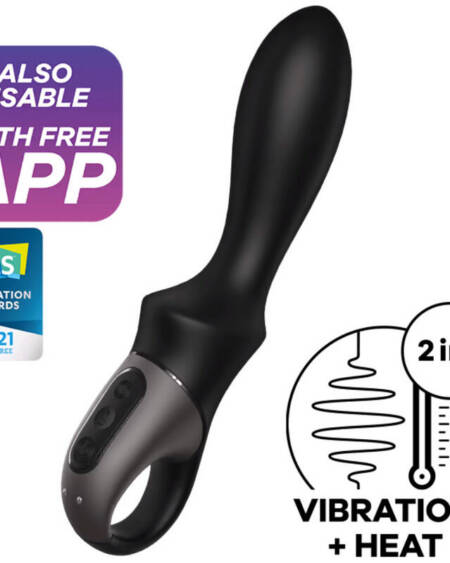 SATISFYER - HEAT CLIMAX ANAL VIBRATOR APP SCHWARZ