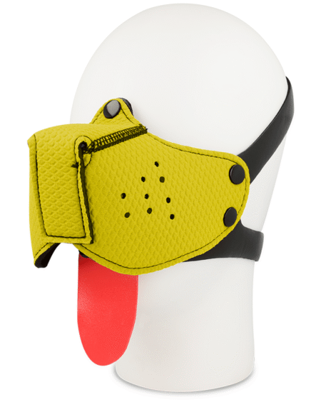 OHMAMA FETISCH HUNDE MAULKORB - GELB